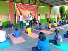 Yoga Day Celebrated at K.V. Aurangabad Cantt. on 15/06/2023